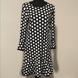 Michael Kors Polka Dot Black and White Dress